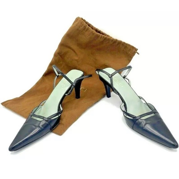 Gucci Authentic Womens Black Pointed Heel w/Sachet - Picture 3 of 12